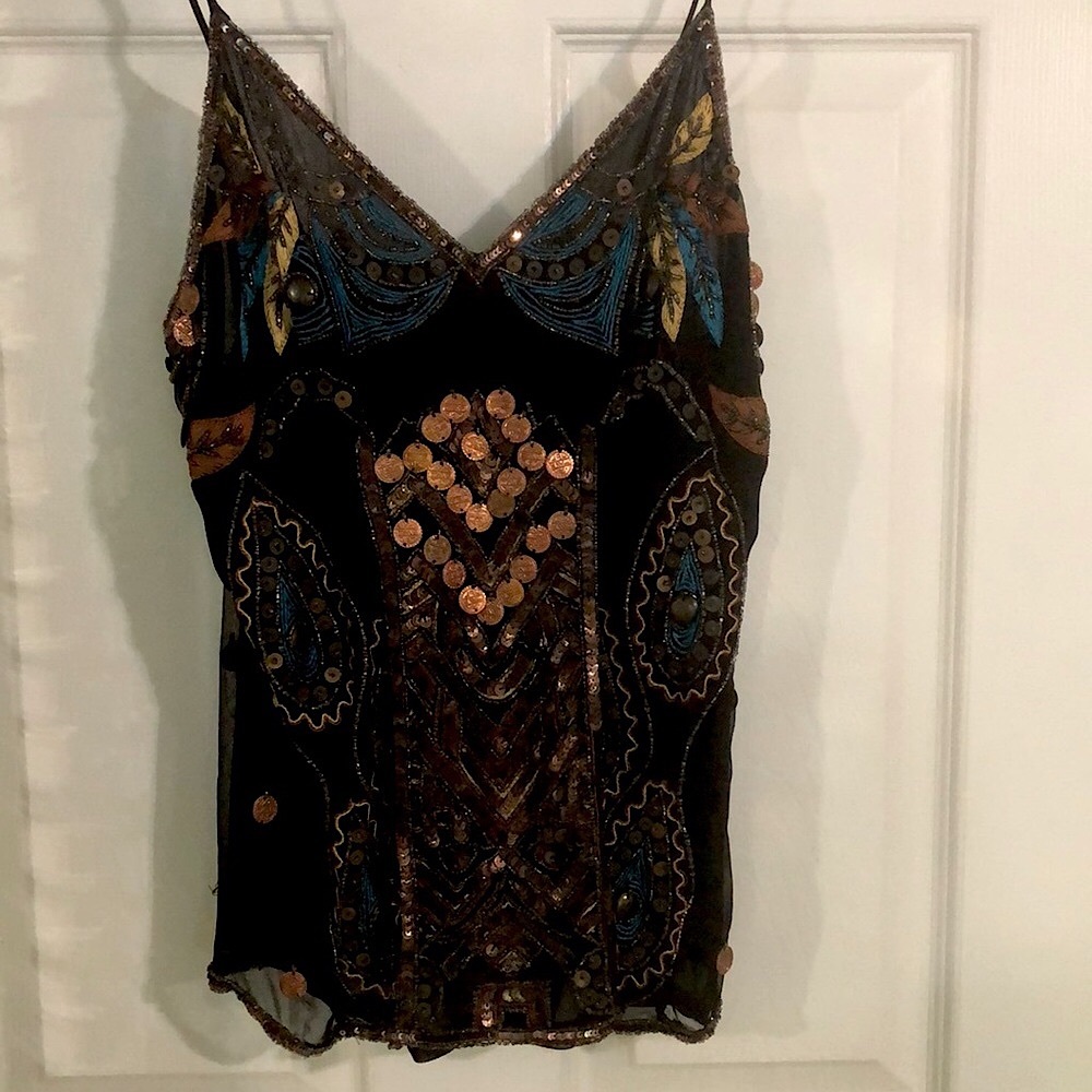 After Shock Nikole Boho Chic Med detailed Top. So much beautiful detail.